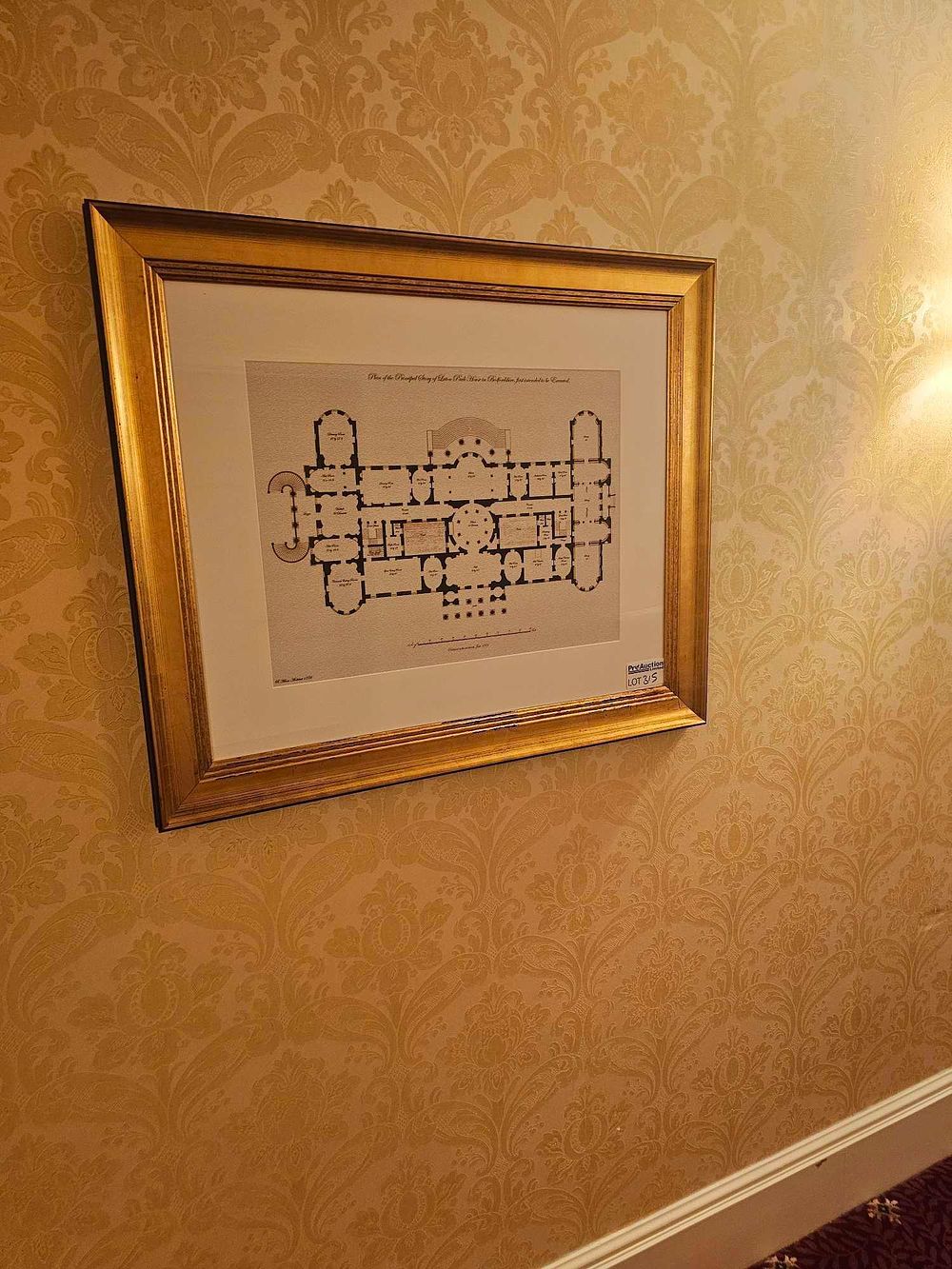 Lot 315: W.W.S. (fl. 1779), Plan of the Principal Story of Eaton Hall, 1779, in the Adam Style