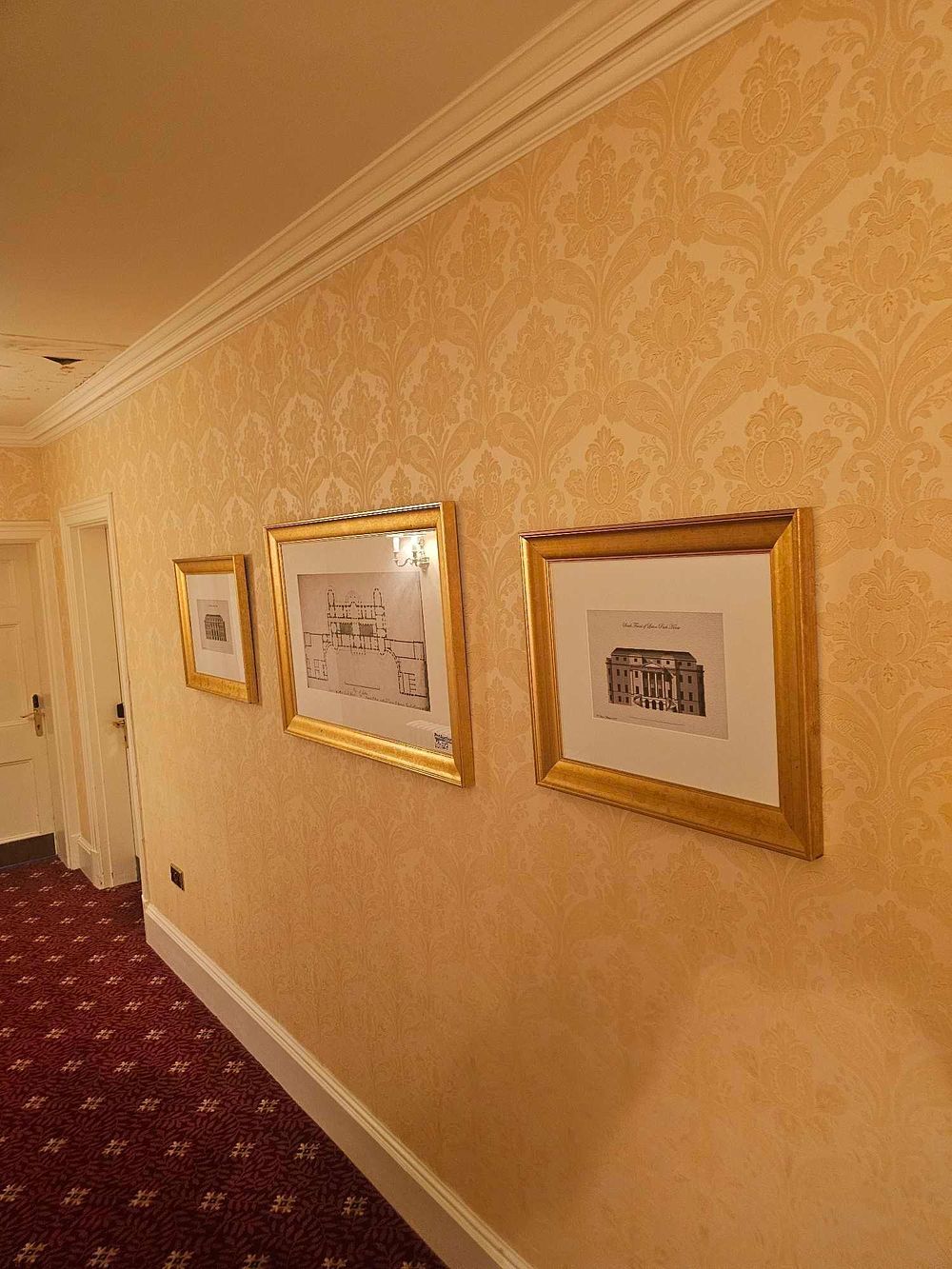 Lot 327: A Group of Four Framed Architectural Prints and Drawings, including W. H. Payne (fl. 1847) and C. Loder
