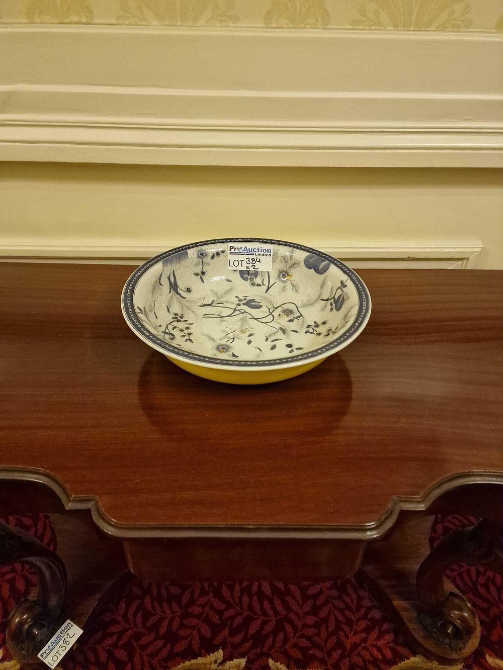 Lot 384: A Royal Doulton 'Cambridge' TC1017 Oval Open Vegetable Bowl and a Polychrome Ceramic Planter