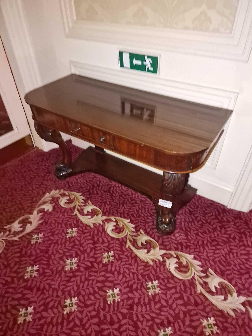 Lot 392: A Regency Style Mahogany Console Table