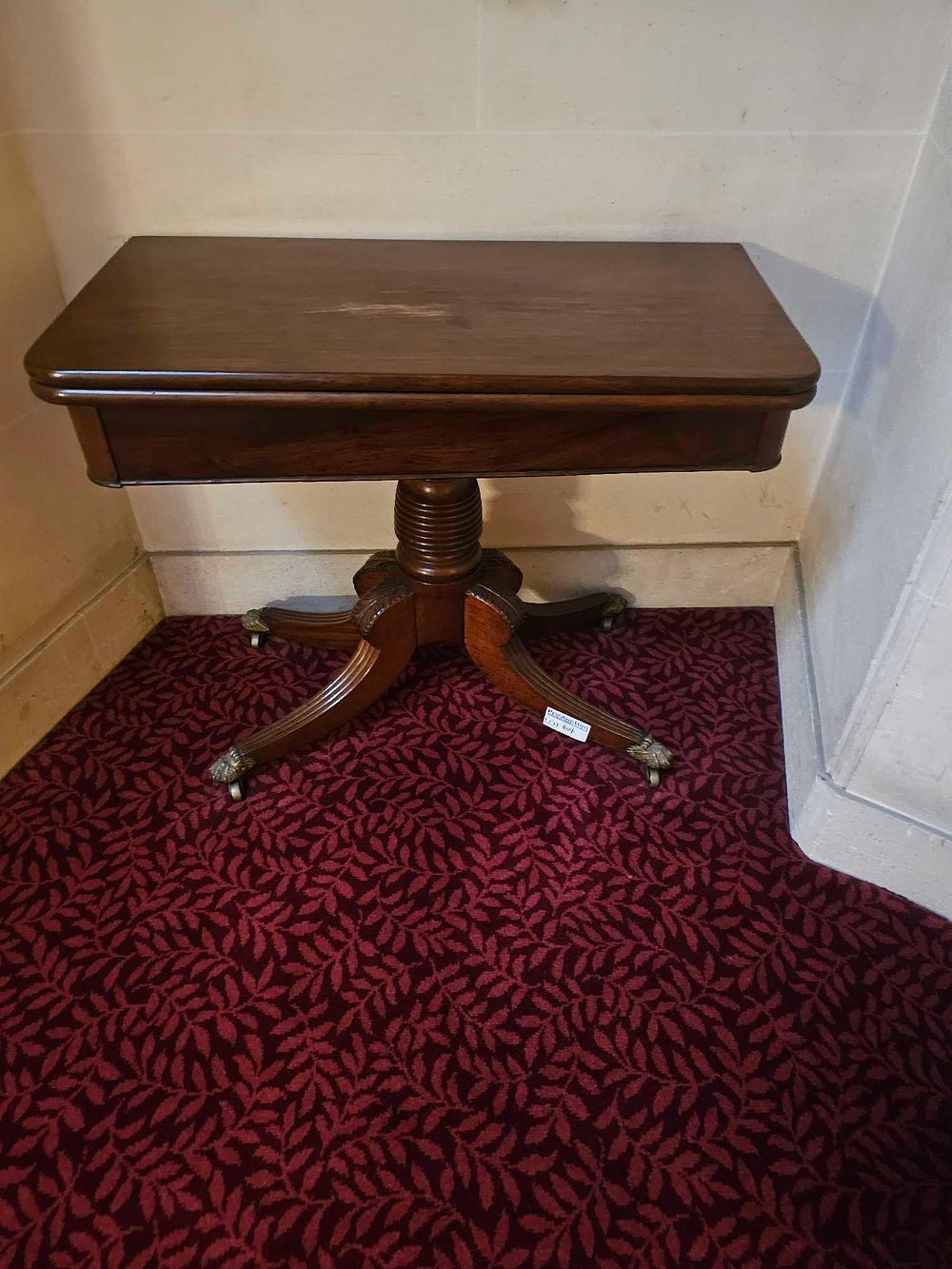 Lot 404: A Regency Mahogany Card Table, circa 1820