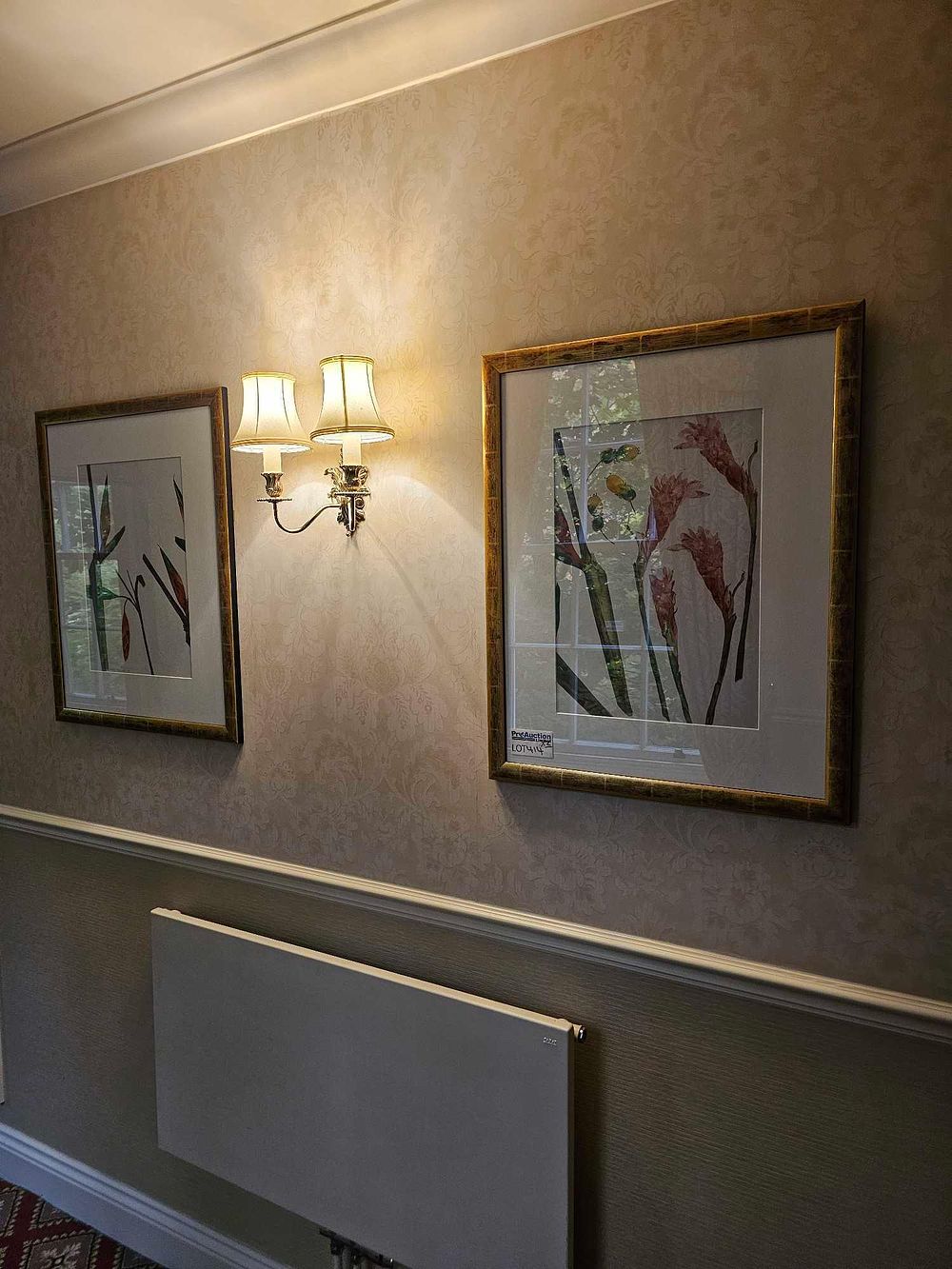 Lot 414: A Pair of Contemporary Botanical Prints, one signed Laura Fletcher