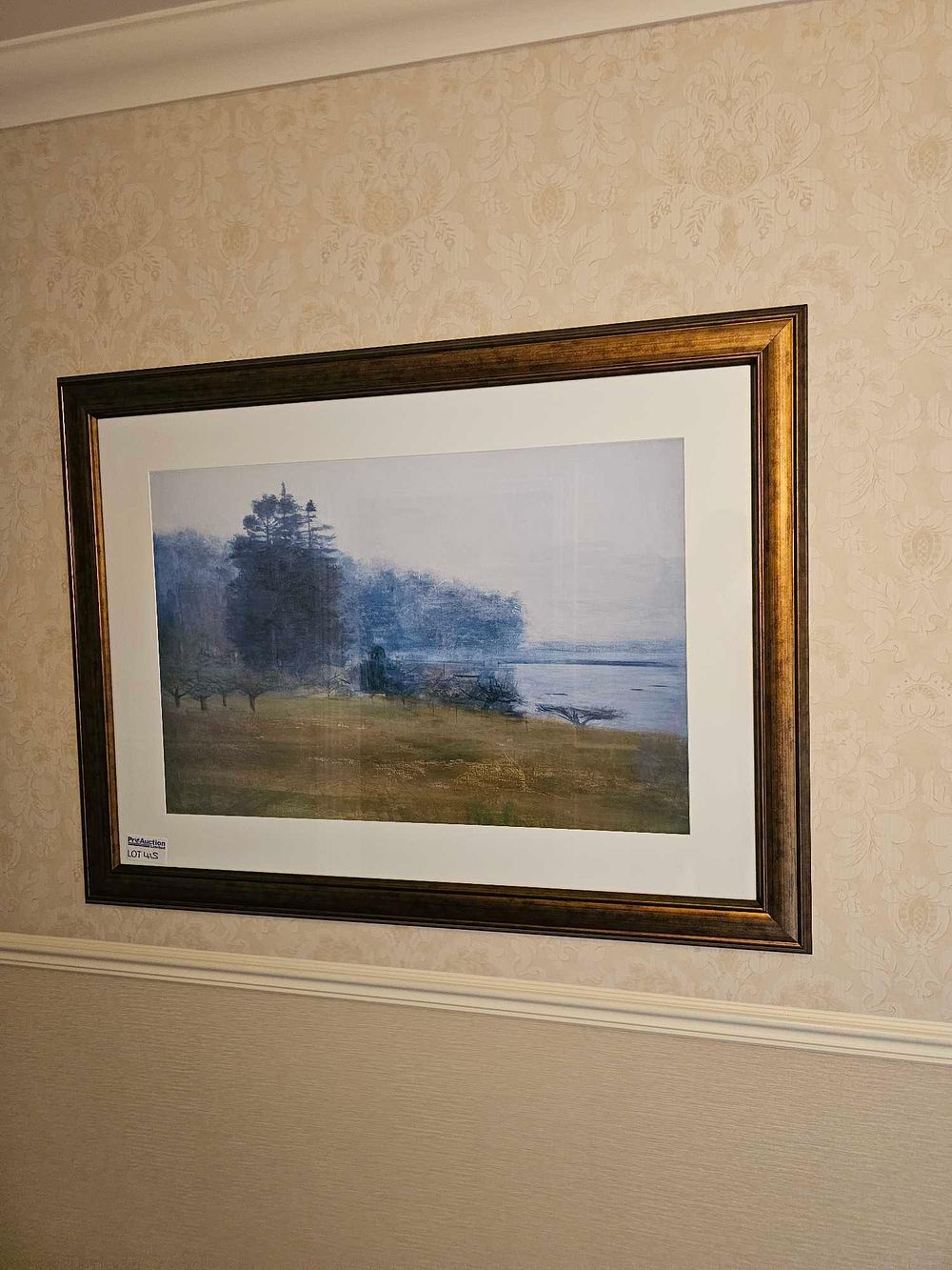 Lot 415: A Framed Atmospheric Landscape Artwork