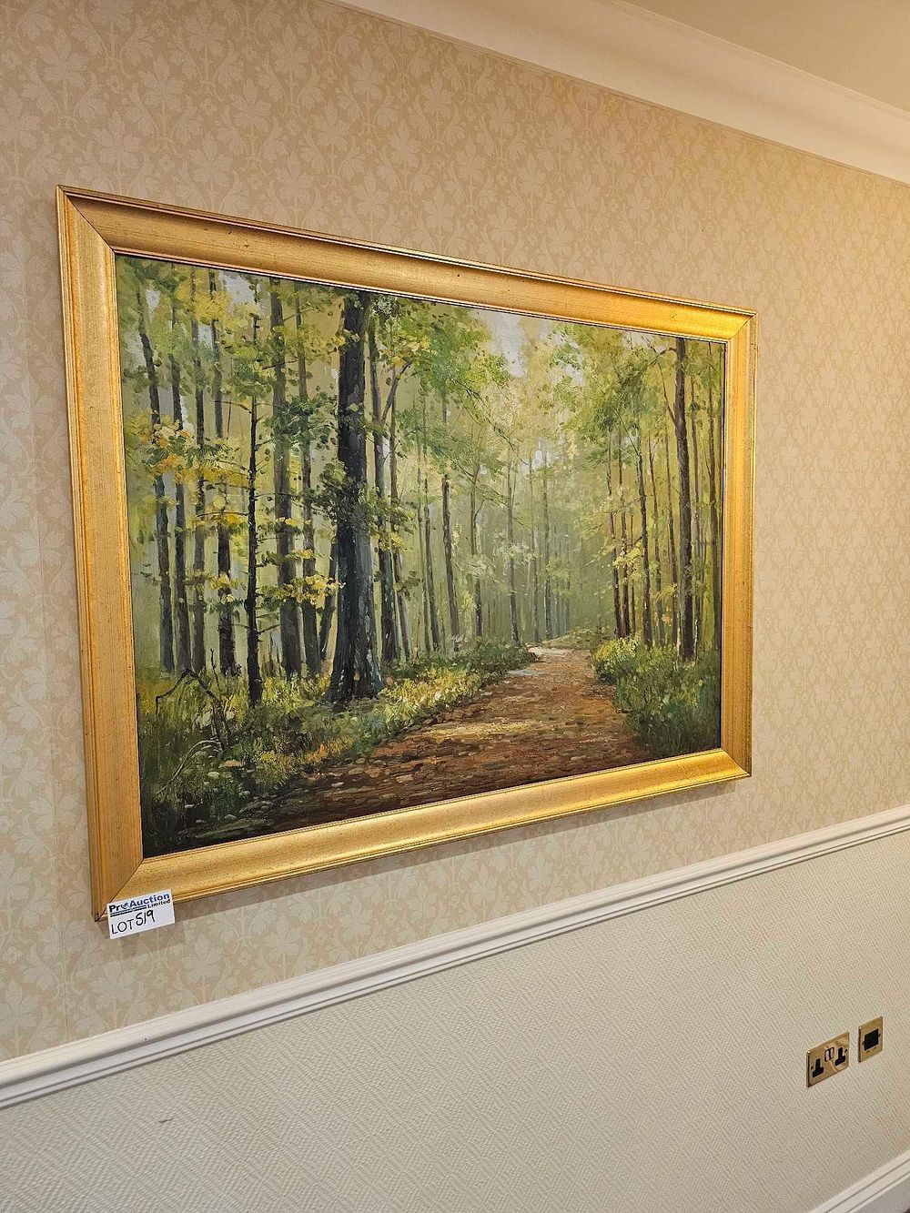 Lot 519: Michel Trapezaroff (20th Century), 'Interieur de Fôrêt à Ripaille'