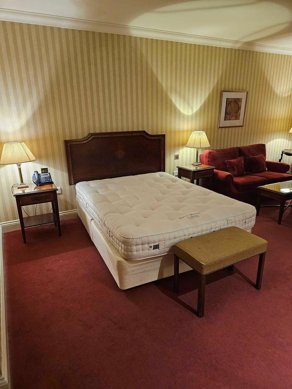 Lot 568: A Collection of Georgian Revival Style Furniture, including a Vispring King Mattress