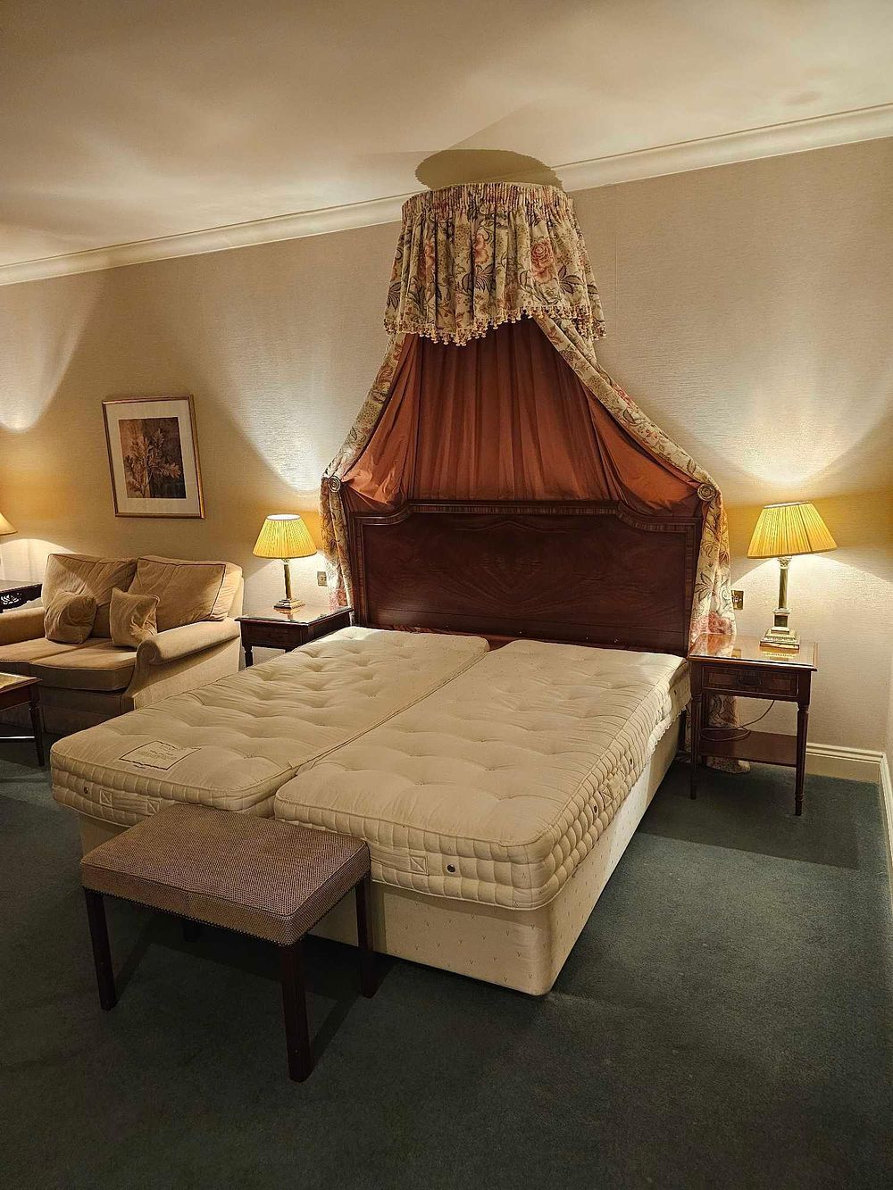 Lot 572: A Vispring Bed and Georgian Revival Style Bedroom Suite