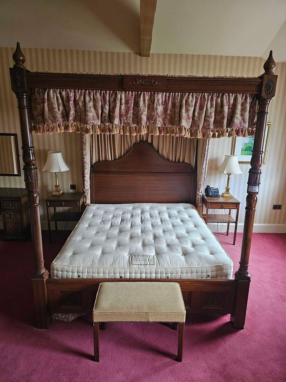 Lot 601: A George III Style Mahogany Four-Poster Bed