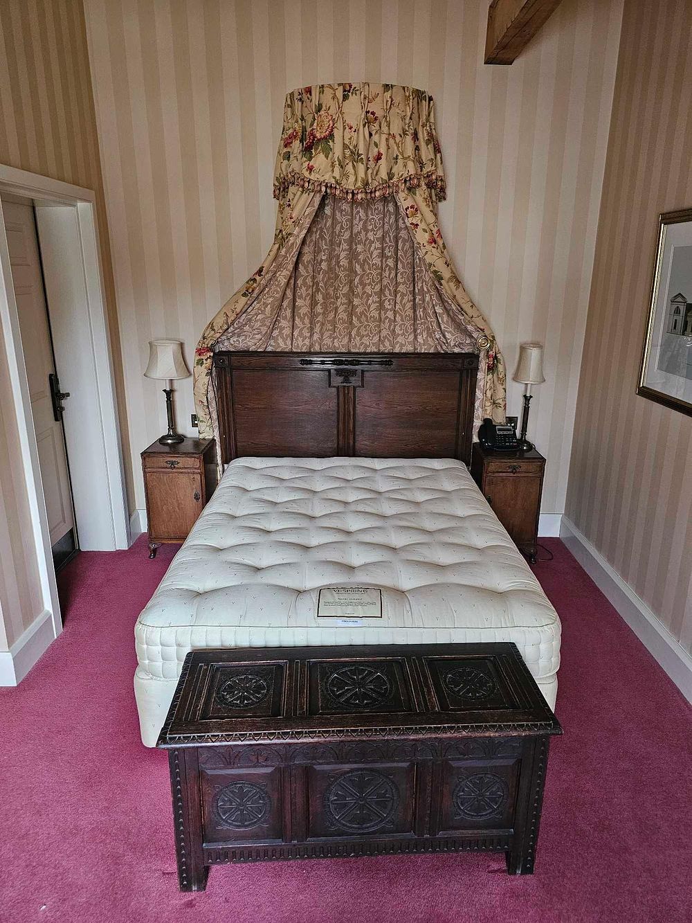 Lot 602: A Renaissance Revival Carved Oak Tester Bed and a Collection of Traditional Furnishings