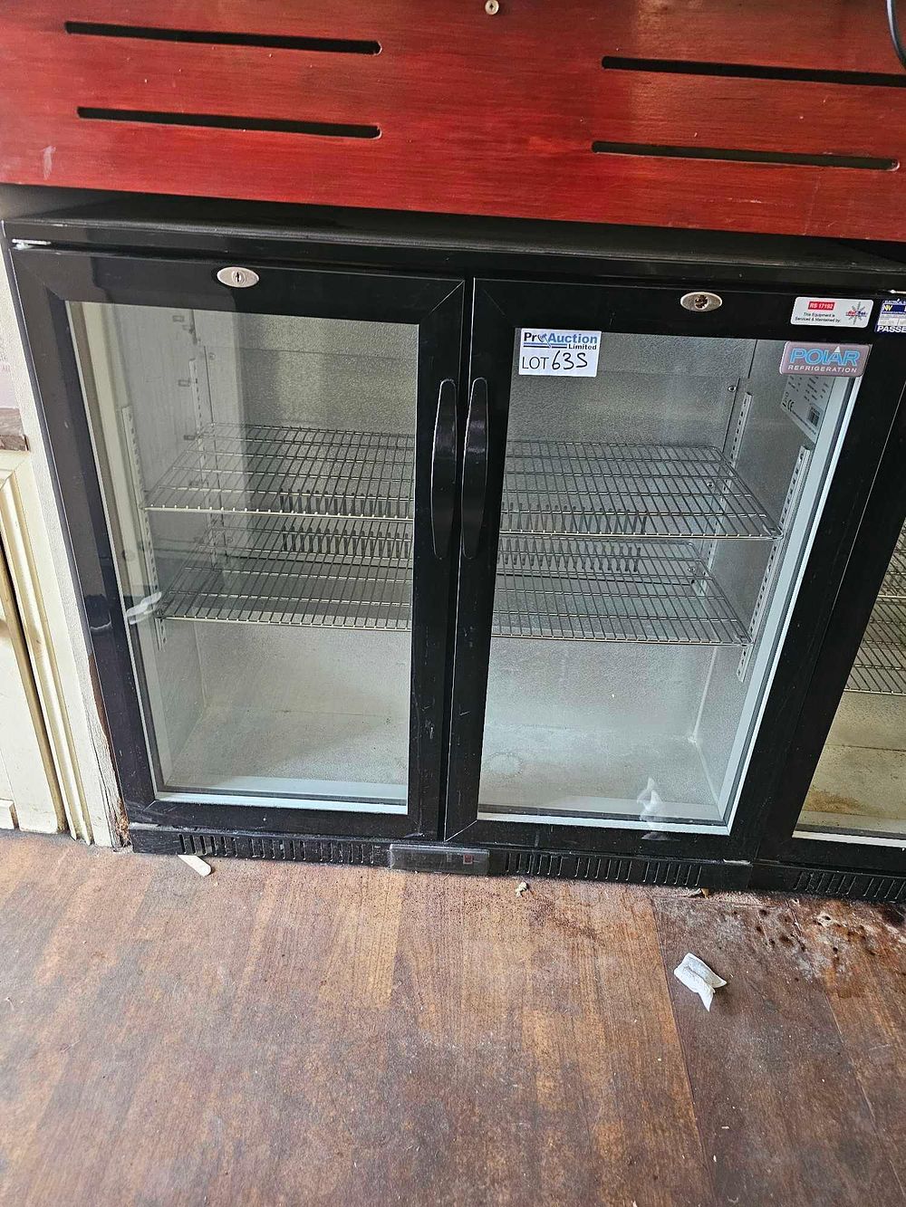 Lot 635: Polar GL012 Commercial Double Hinged Door Back Bar Cooler