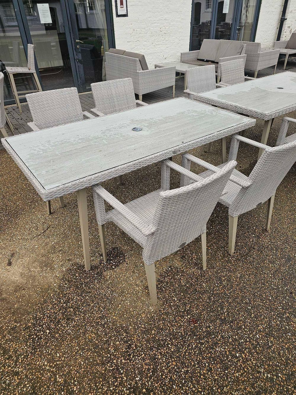 Lot 642: A Group of Fairmont Rectangular Outdoor Patio Dining Sets
