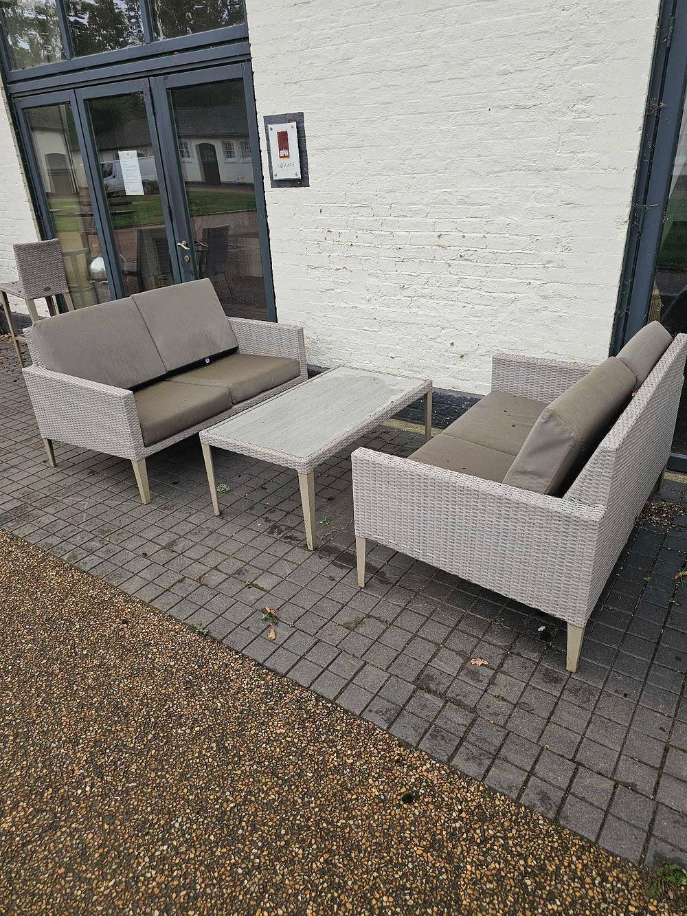 Lot 654: A Three-Piece StyleWell Oakshire Outdoor Patio Set