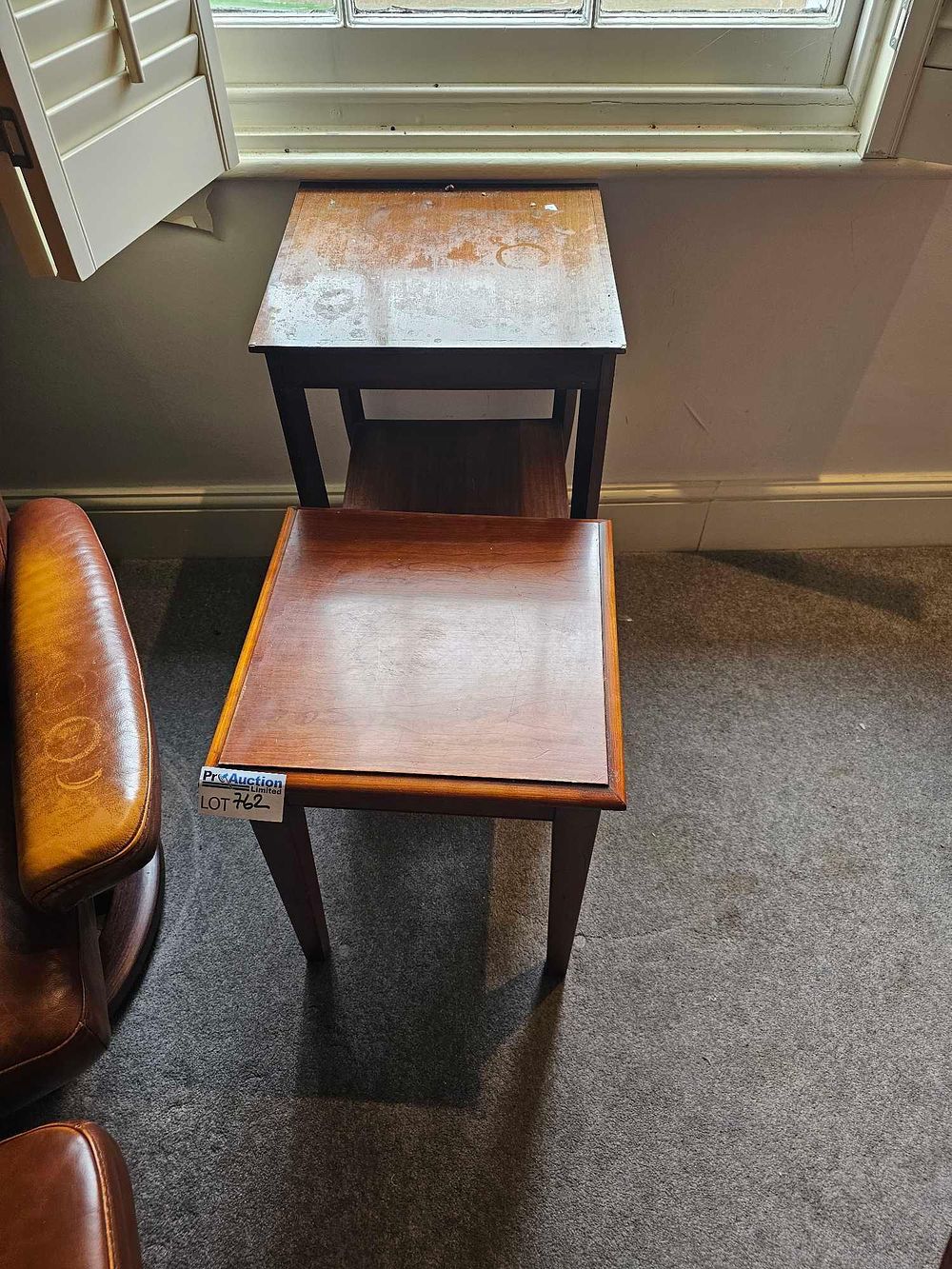 Lot 762: A Pair of Mid-20th Century Wooden Side Tables