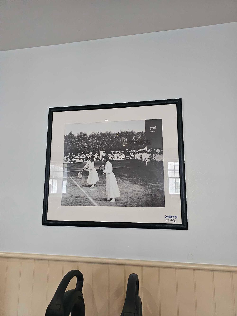 Lot 801: A Pair of Early 20th Century Wimbledon Tennis Photographic Prints, including René Lacoste and Suzanne Lenglen