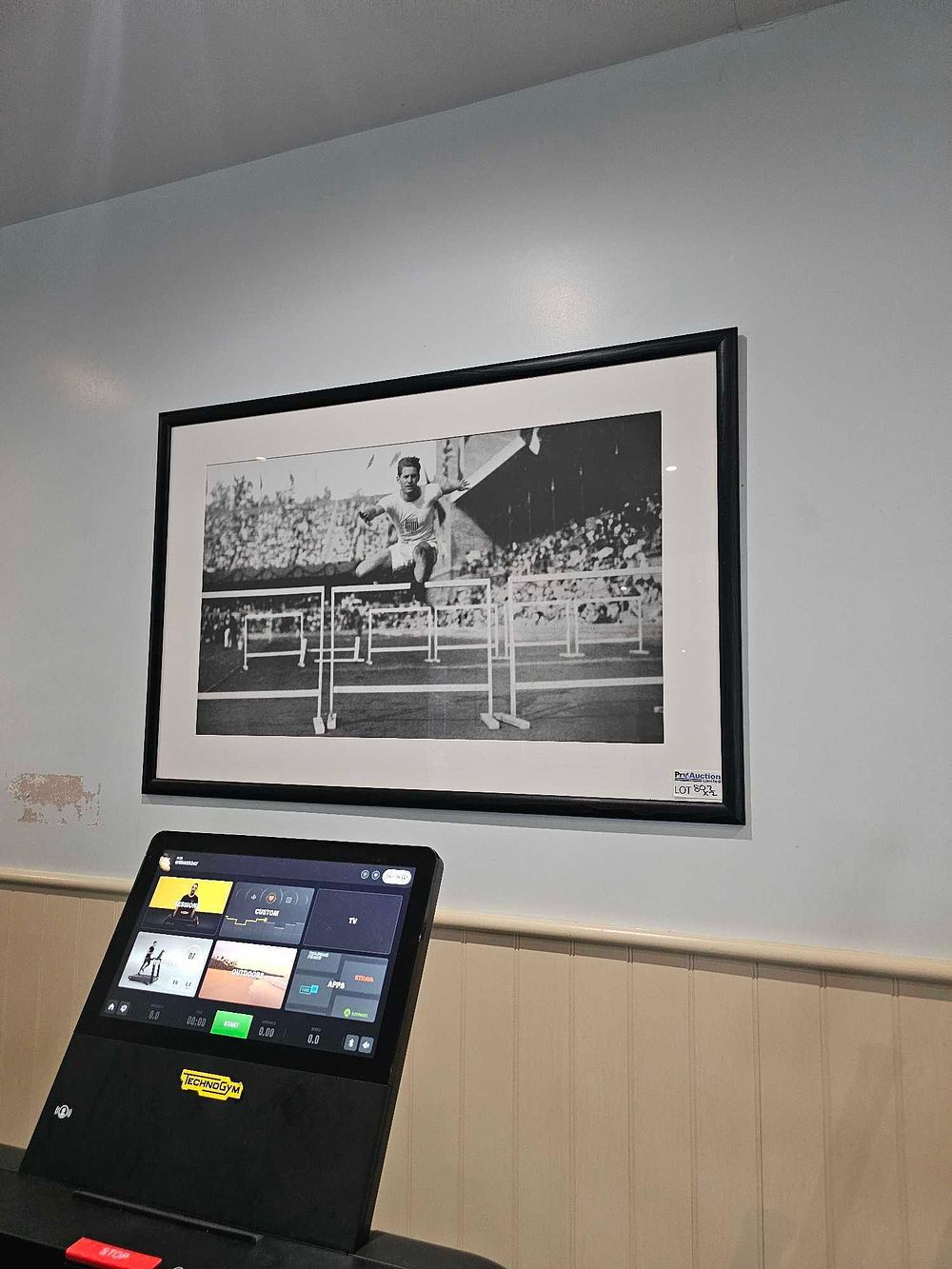 Lot 802: A Pair of Vintage Black and White Sports Photographs, depicting Track and Field