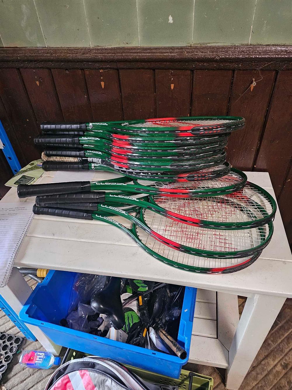 Lot 823: A Collection of Composite Tennis Racquets, including Lloyd, Prince, and Hammer, Late 20th/Early 21st Century