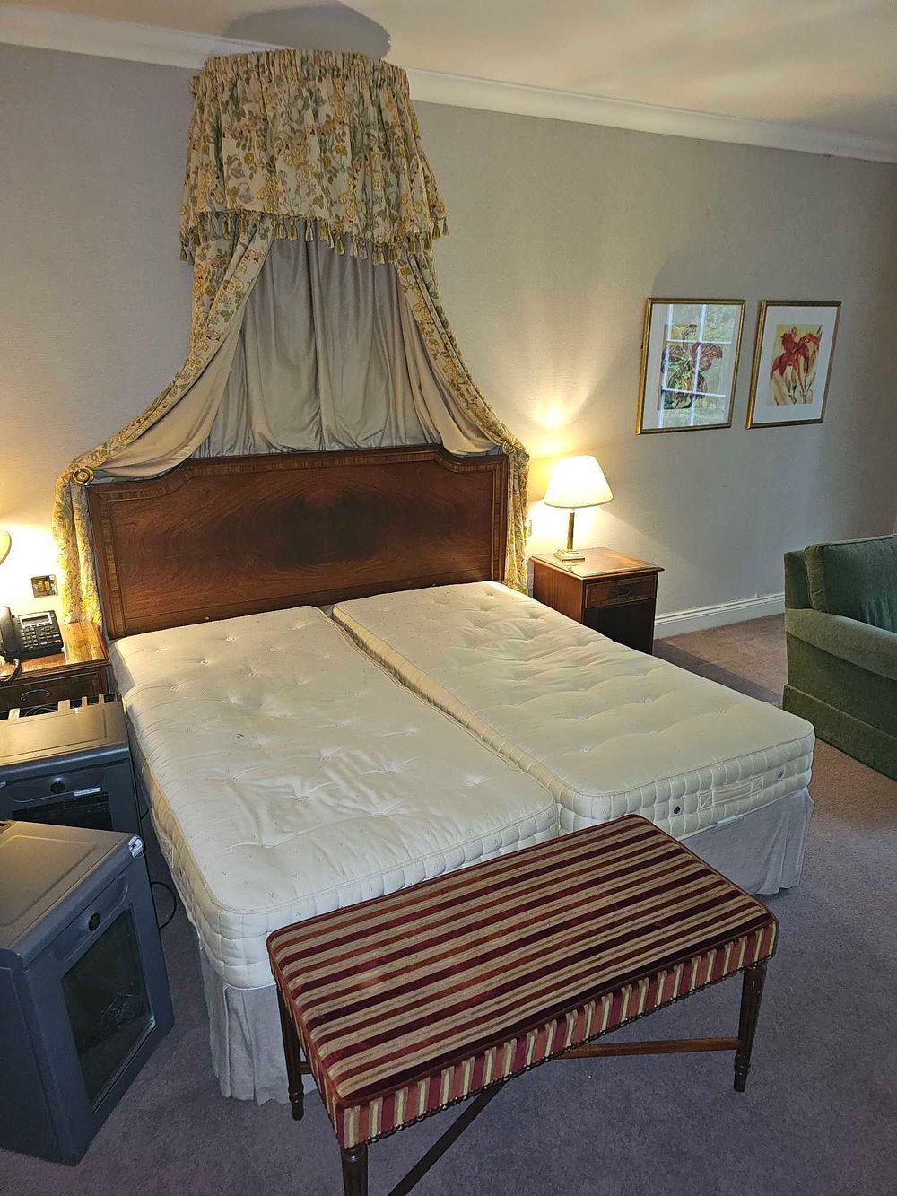 Lot 830: A Mid-Victorian Mahogany Half Tester Bed and a Collection of Traditional Bedroom and Sitting Room Furniture