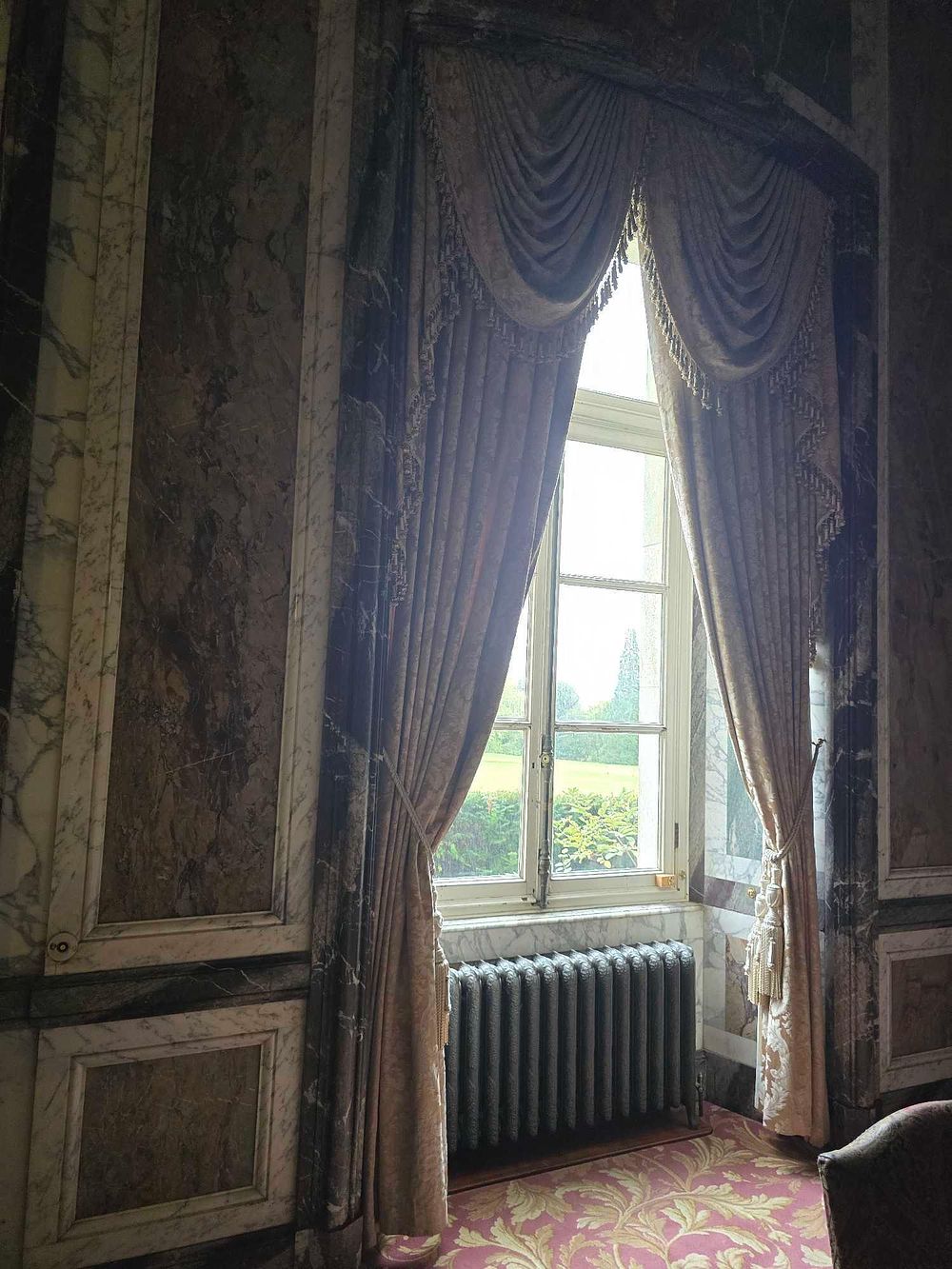 Lot 2051: A Pair of Late 19th/Early 20th Century Revival Style Brocade Drapes