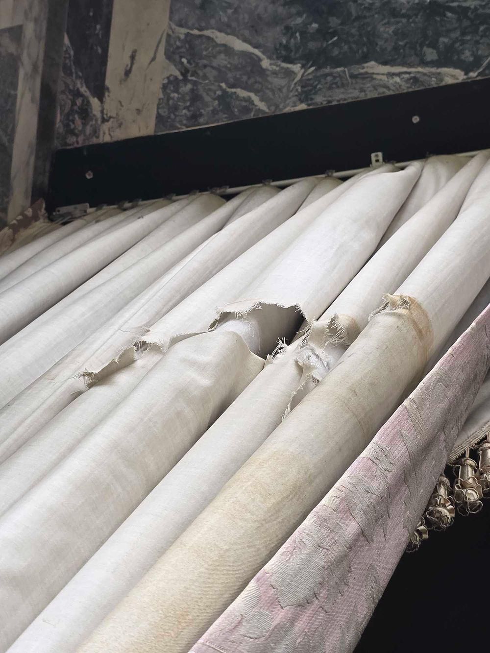 Lot 2055: A Set of Baroque Revival Style Silk/Brocade Window Draperies