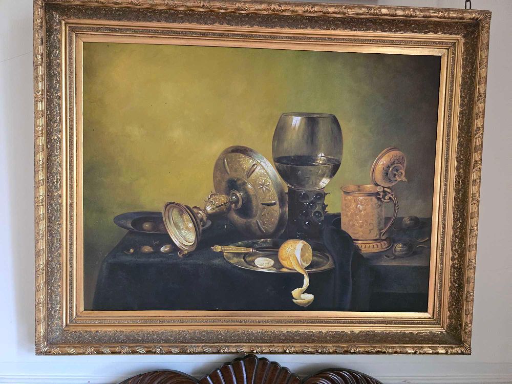 Lot 2057: After Willem Claesz Heda, Still Life with Tazza, Peeled Lemon, and Roemer