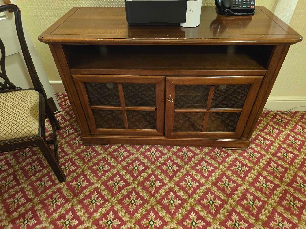 Lot 2120: A Traditional Style Wooden Media Console