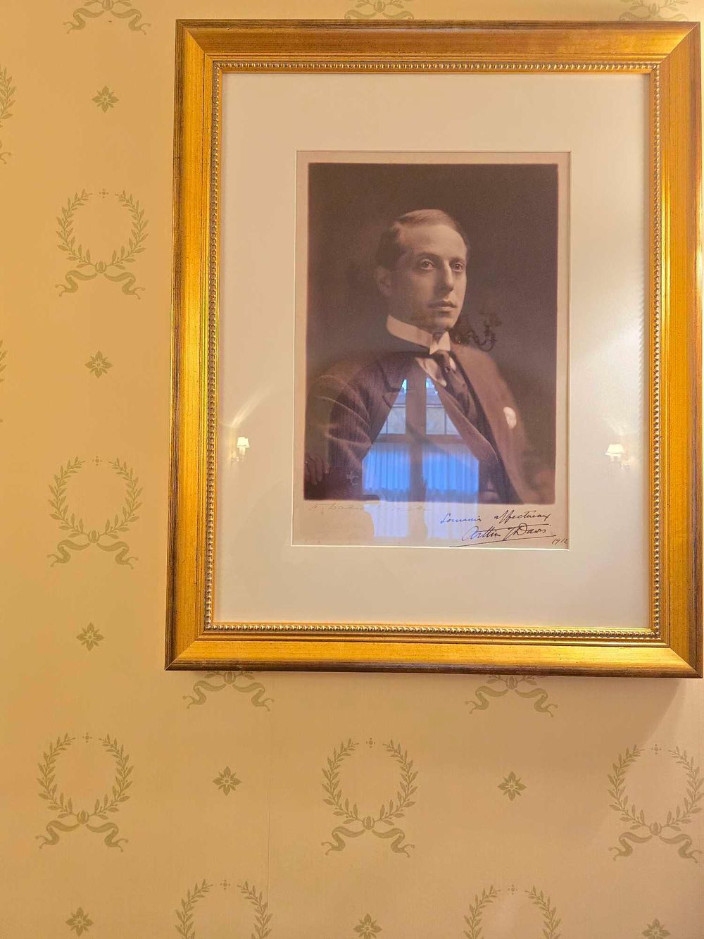 Lot 2130: An Early 20th Century Framed Sepia-Toned Photographic Portrait, Signed 'Arthur J. Dass', Dated 1912