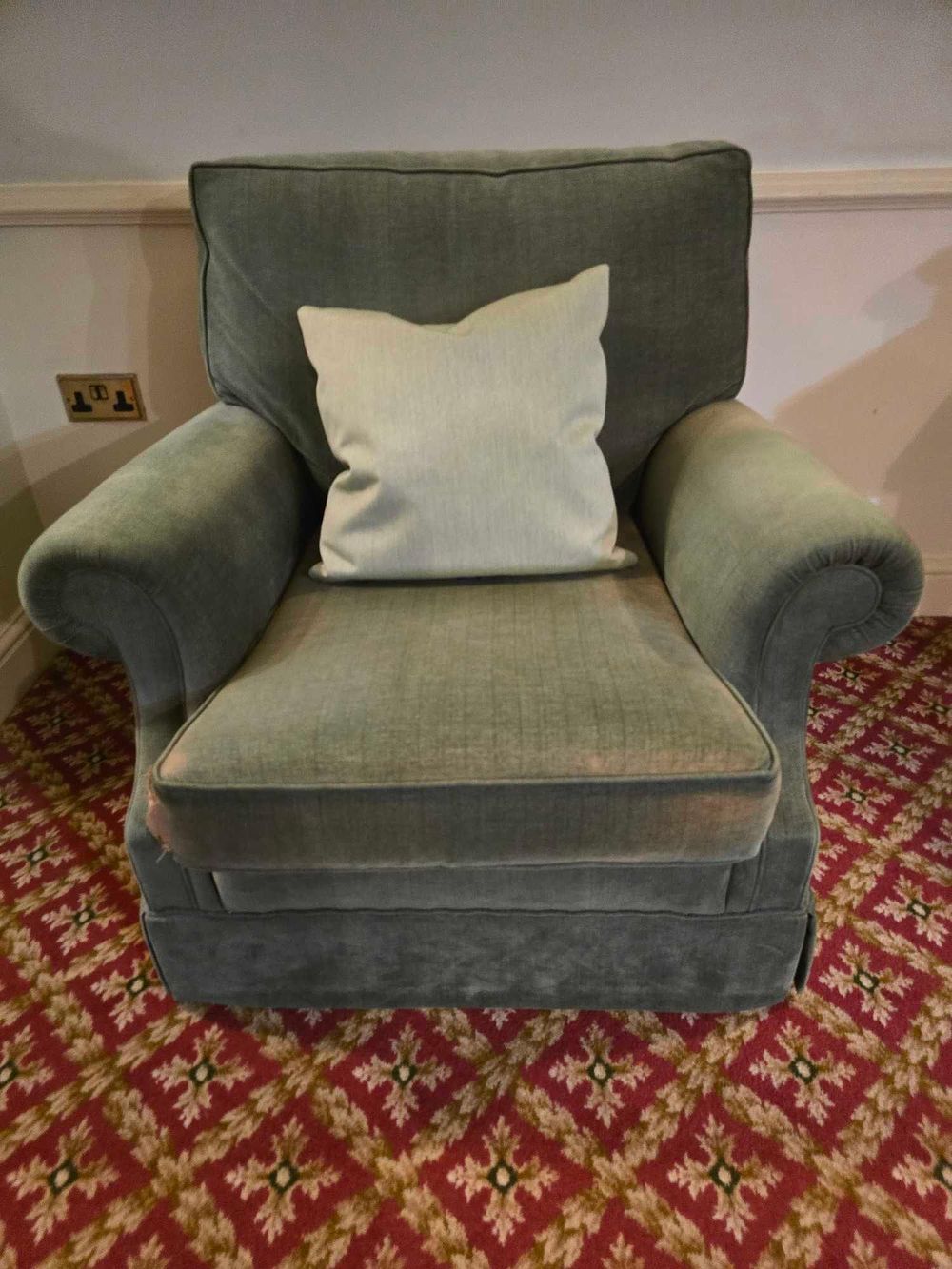 Lot 2144: A 20th/21st Century Upholstered Armchair