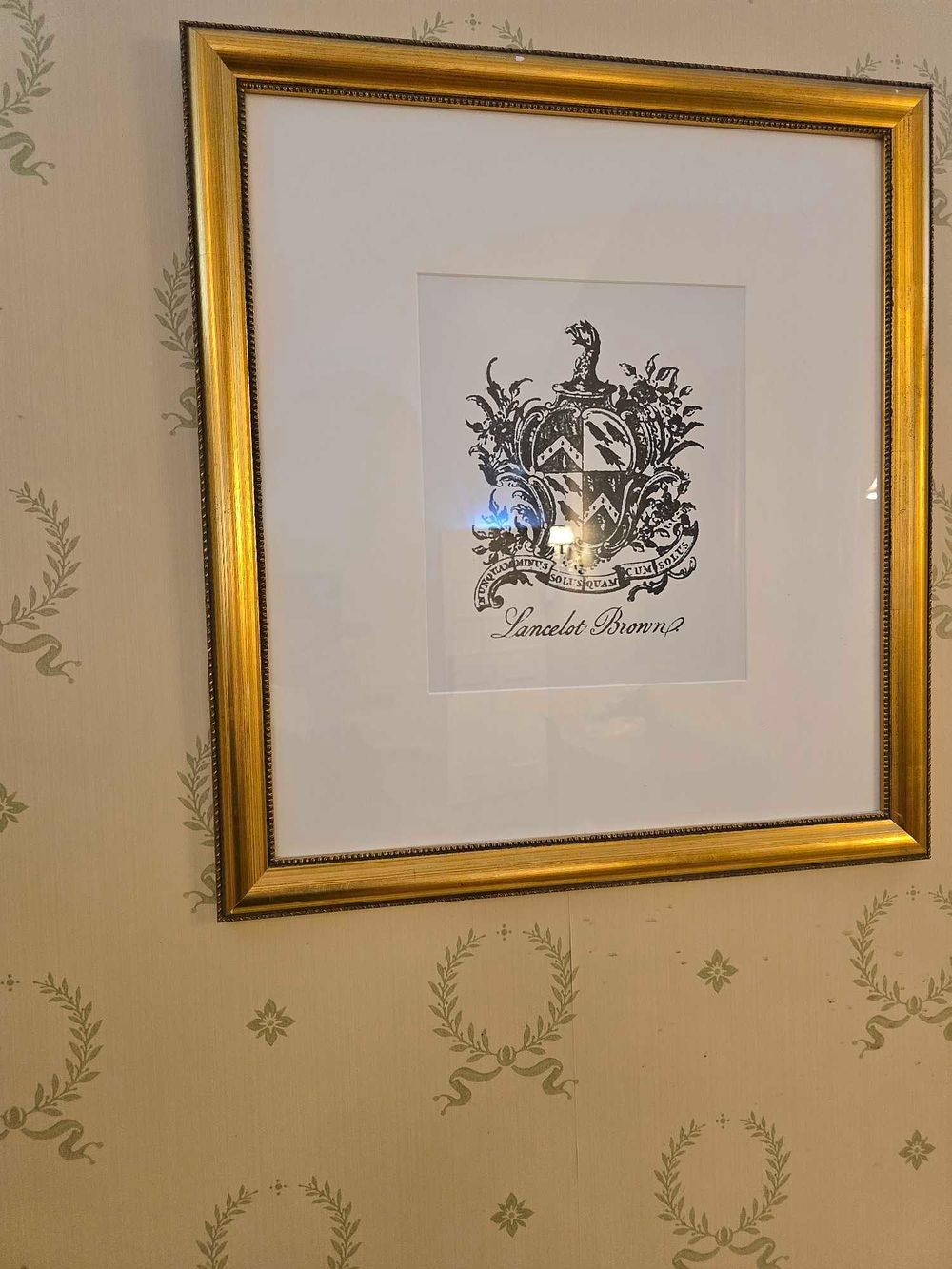 Lot 2162: An 18th Century Engraved Armorial Bookplate for Lancelot Brown