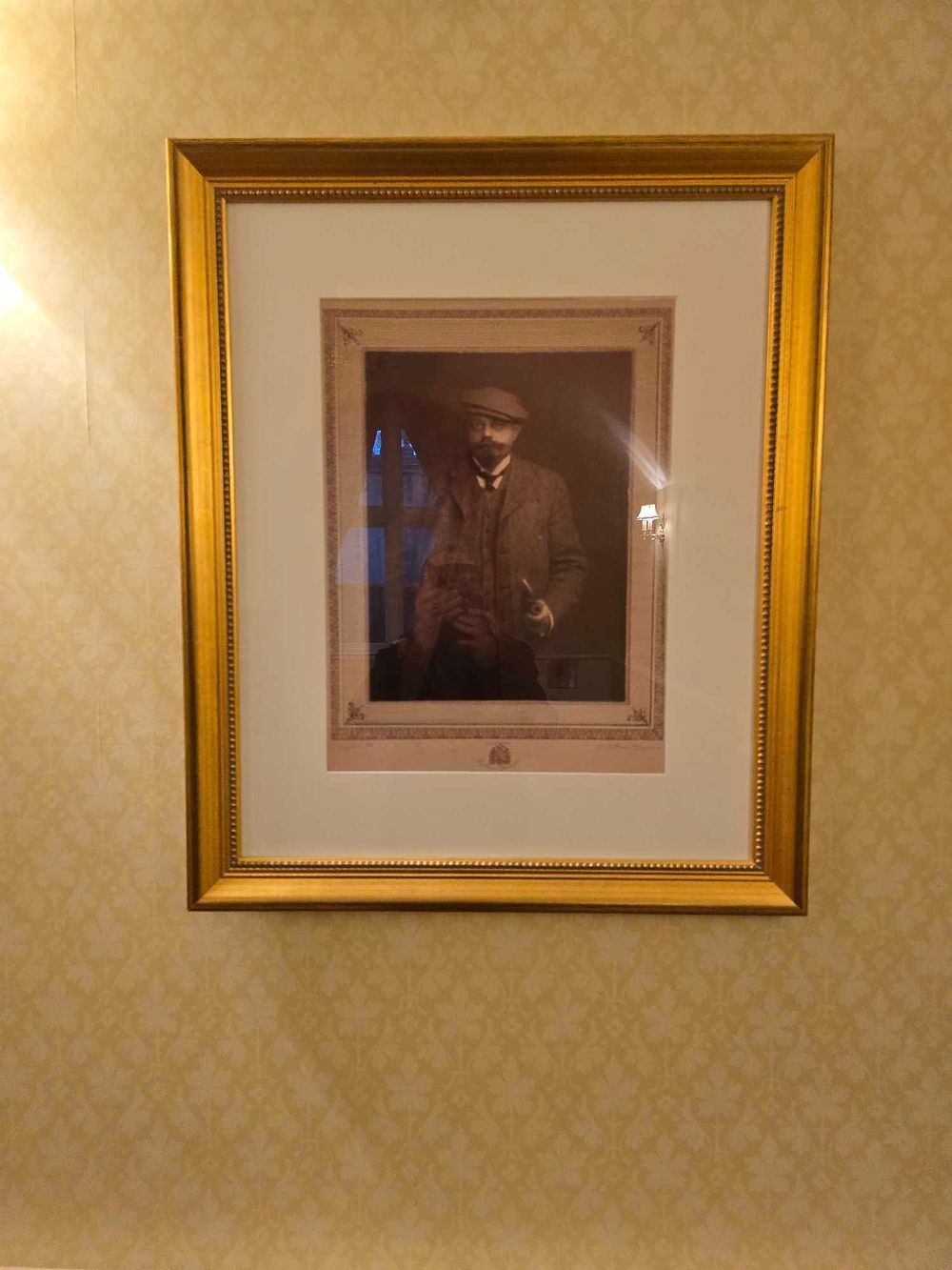 Lot 2177: A Framed Photographic Portrait of a Gentleman by Langfier, Ltd., By Royal Warrant, London