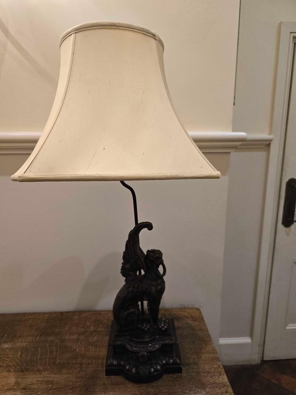Lot 2188: A Patinated Metal Classical Revival Style Figural Table Lamp, Late 19th/Early 20th Century