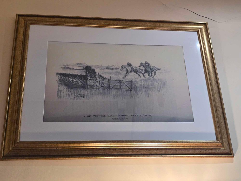 Lot 2200: Paul Brown, 'In His Younger Days—Training Over Hurdles, Wroughton,' Drypoint