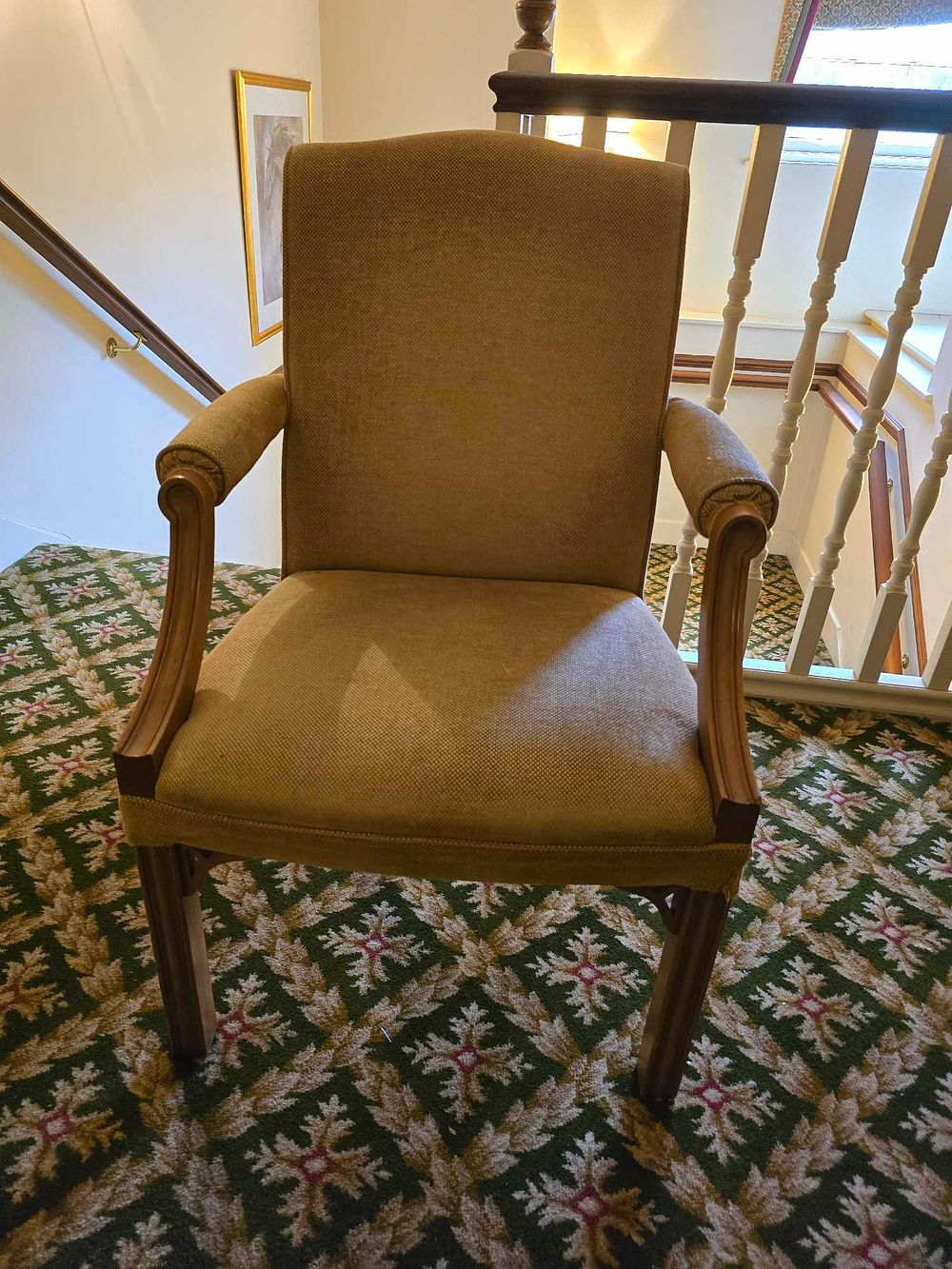 Lot 2209: A Louis XVI Style Upholstered Armchair