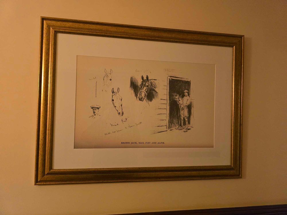 Lot 2212: Equestrian Studies with Brown Jack, Mail Fist and Alfie, Framed