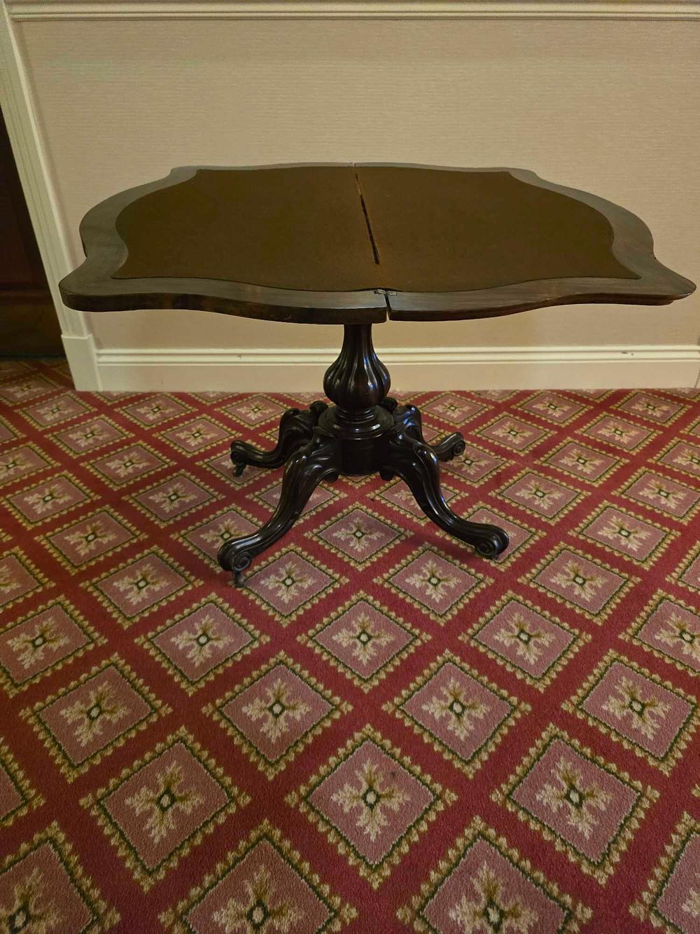Lot 2271: A Late 19th / Early 20th Century Georgian Style Mahogany Folding-Top Games Table