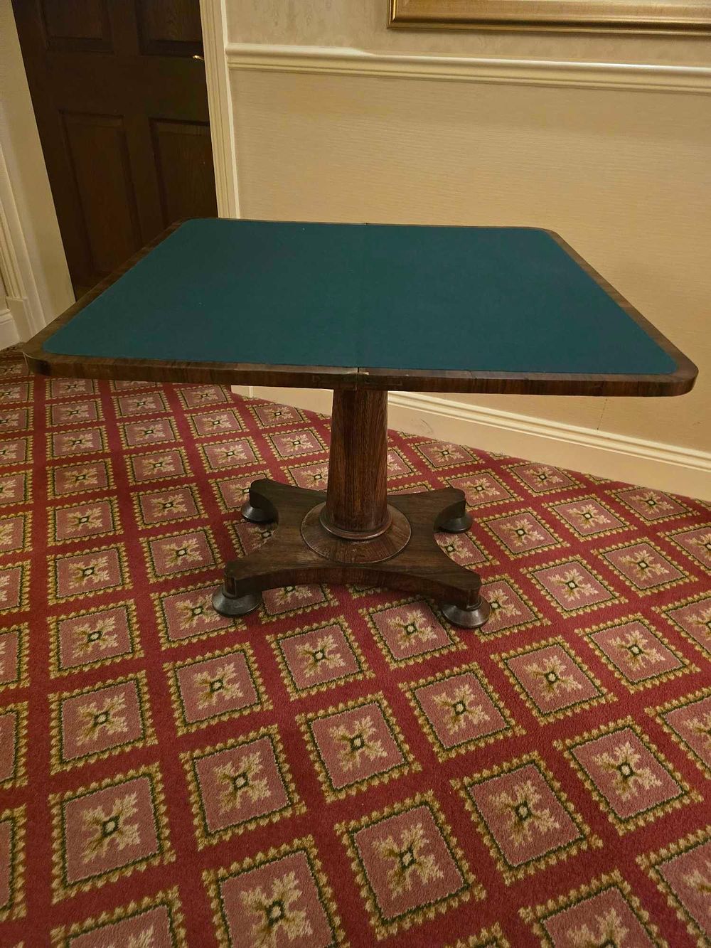 Lot 2274: An English William IV Rosewood Fold-Over Card Table