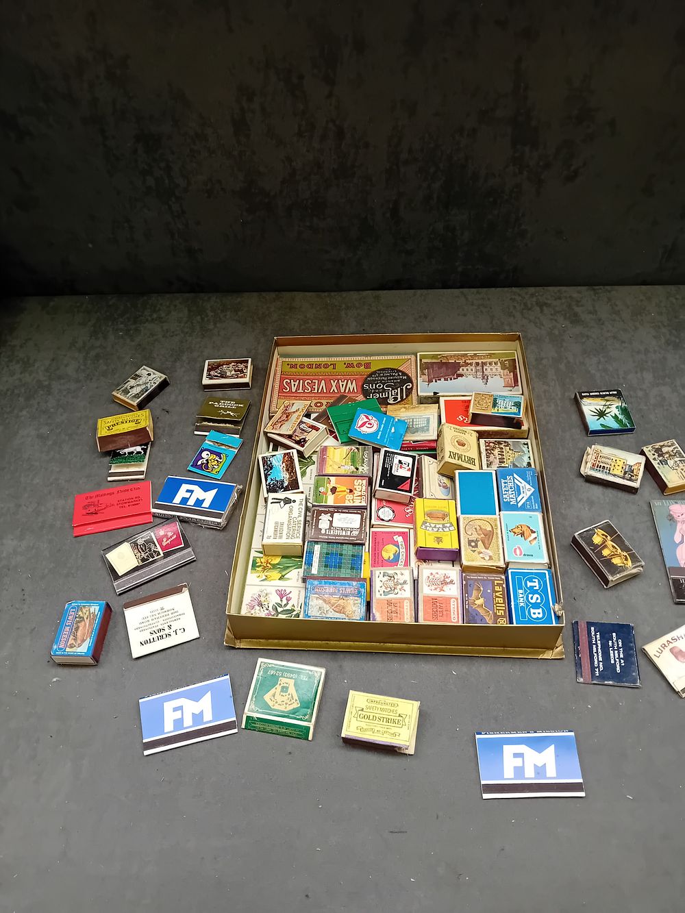 Lot 450: A Collection of Vintage and Collectible Matchboxes and Matchbooks