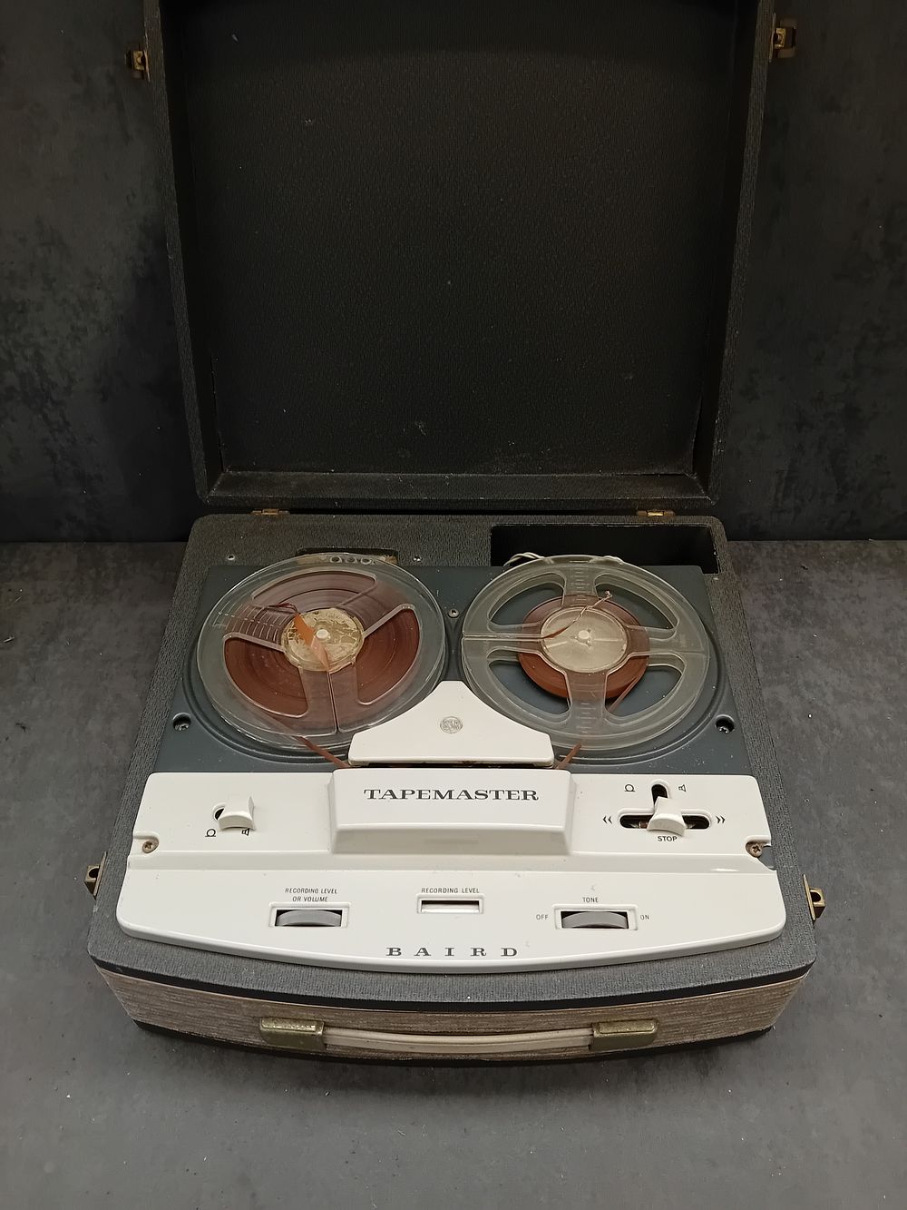 Lot 460: Vintage Baird Tapemaster BSR Reel to Reel Tape Recorder