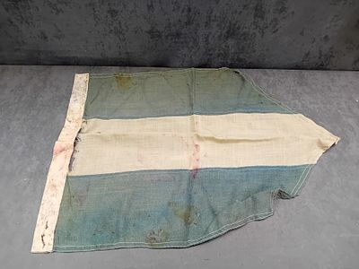 WWII British Boy Scout Pennant. A WWII British Boy Scout pennant, constructed from a woven 