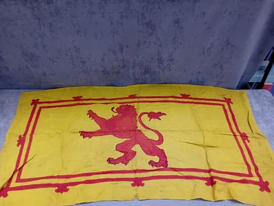 Scottish Royal Standard Rampant Lion Flag. A Scottish Royal Standard Rampant Lion Flag. This 