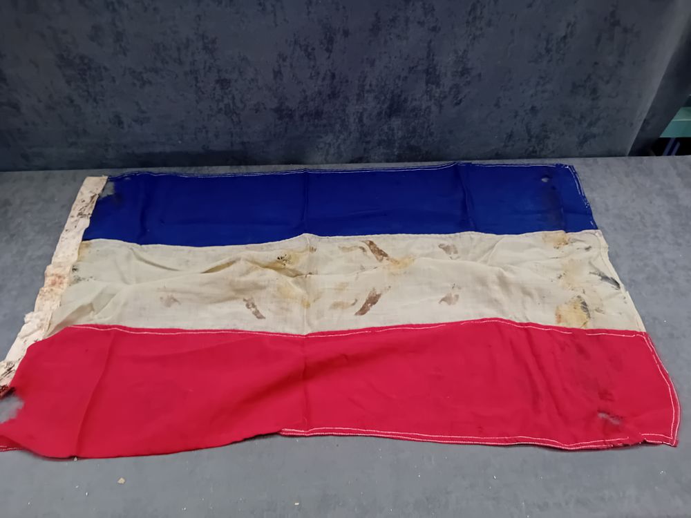 Lot 50: Vintage Dutch Nautical Flag, 62cm x 120cm