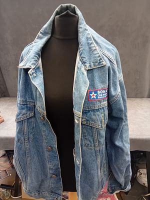 Vintage 2001 Jon Bon Jovi One Wild Night World Tour Denim Jean Jacket, Size Large. A Vintage 