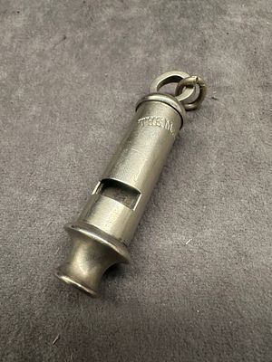 A J Hudson & Co. 'The Metropolitan' Silver-Toned Whistle. A J Hudson &amp; Co. 'The 