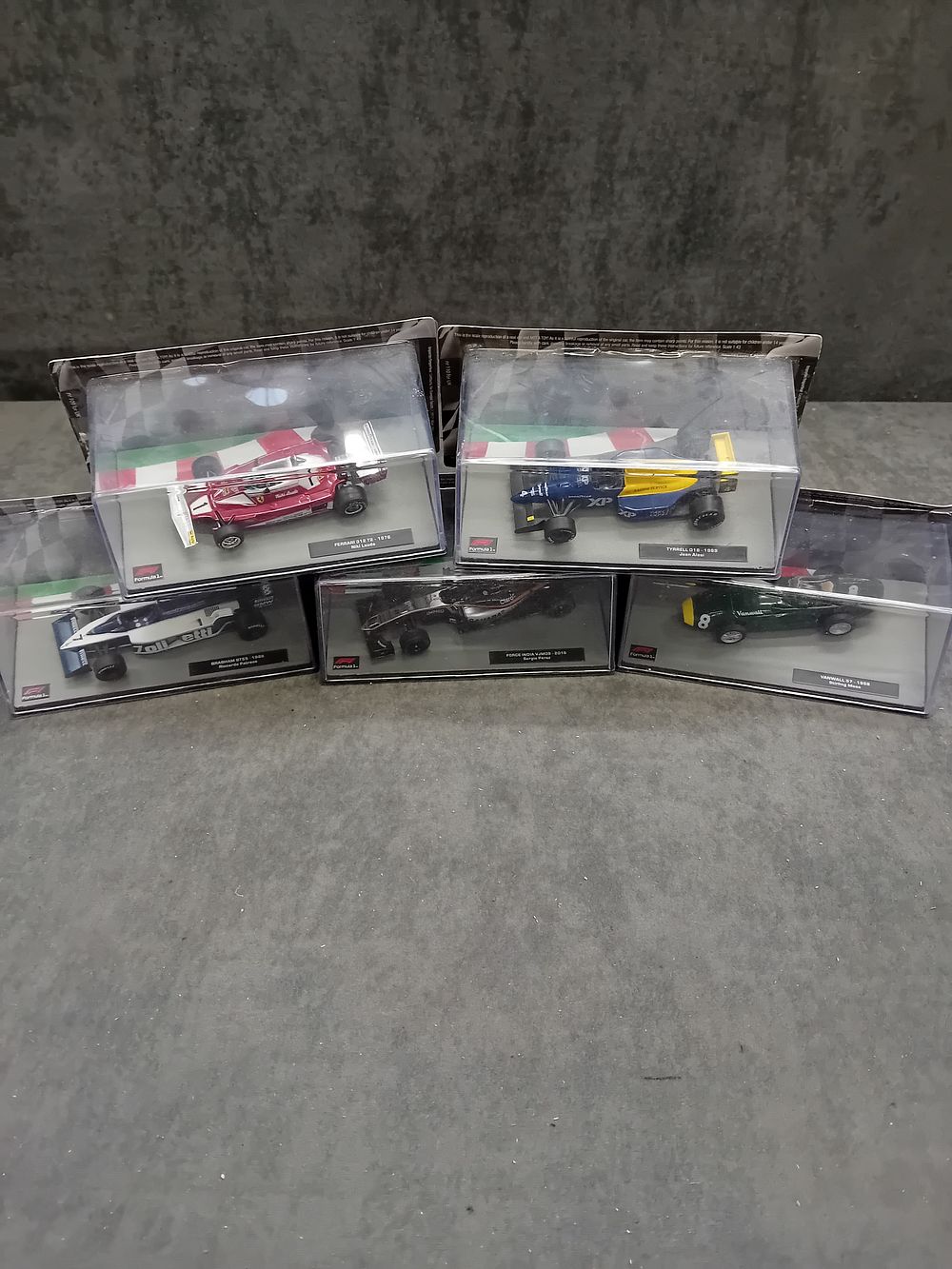 Lot 500: A Set of Five Panini Formula 1 The Car Collection Die-Cast Model Cars, Issues 106 to 110