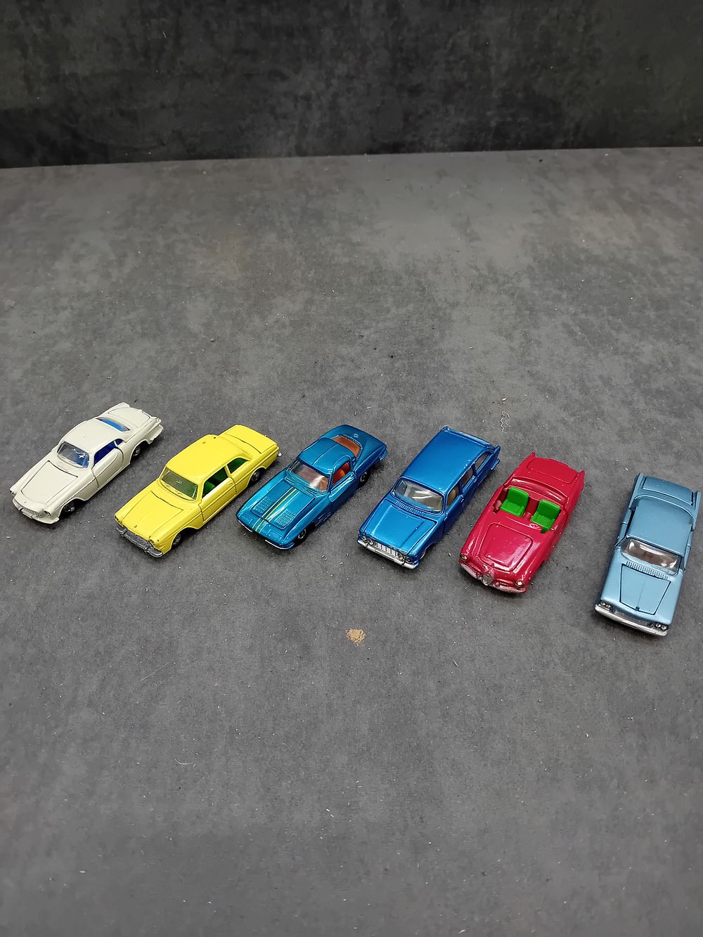 Lot 366: A Group of Six Lone Star Road-Master Impy Super Cars Die-Cast Miniature Toy Cars