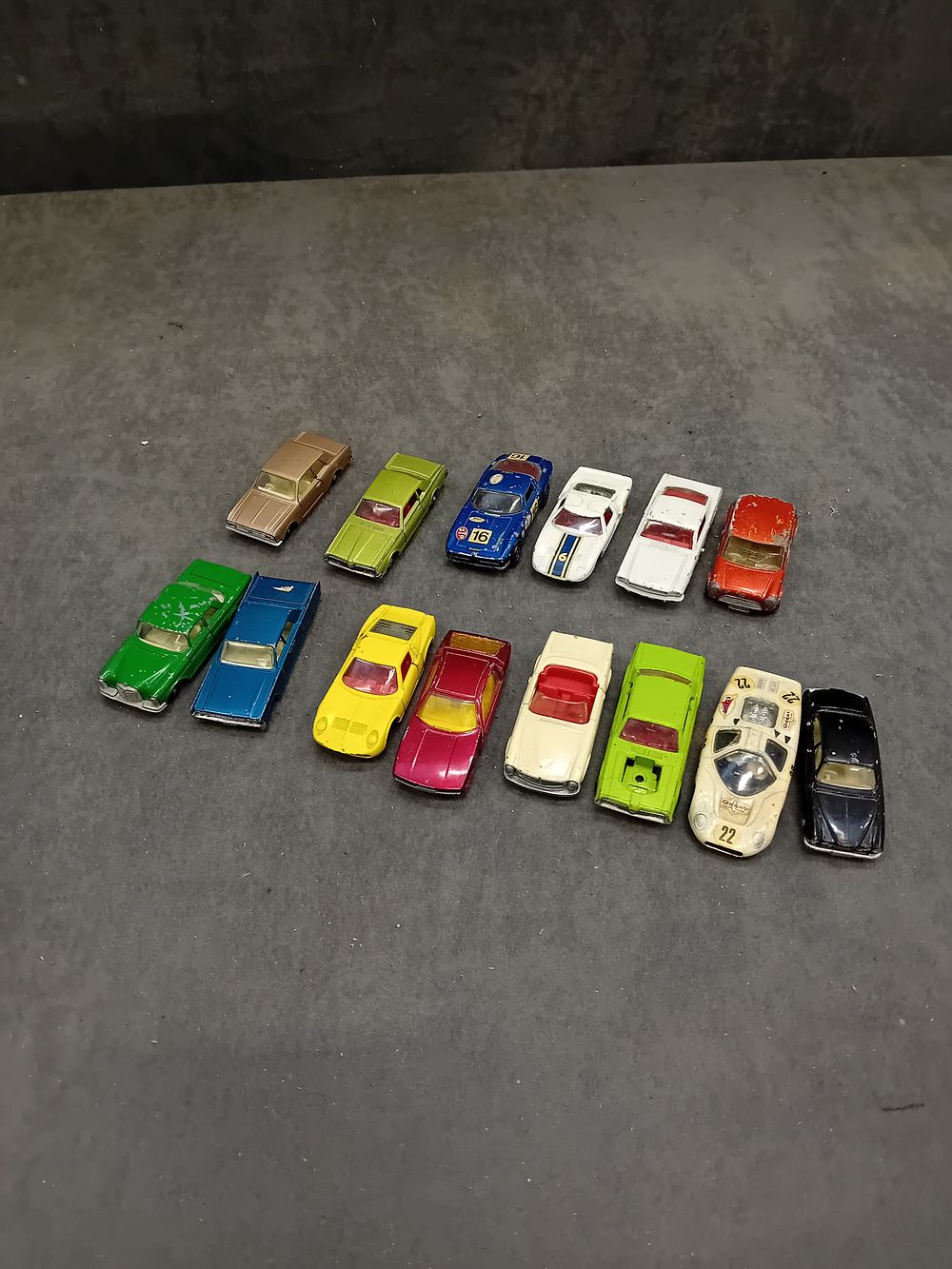 Lot 372: A Collection of Miniature Die-Cast Toy Cars, including a Matchbox 'Lamborghini Marzal'