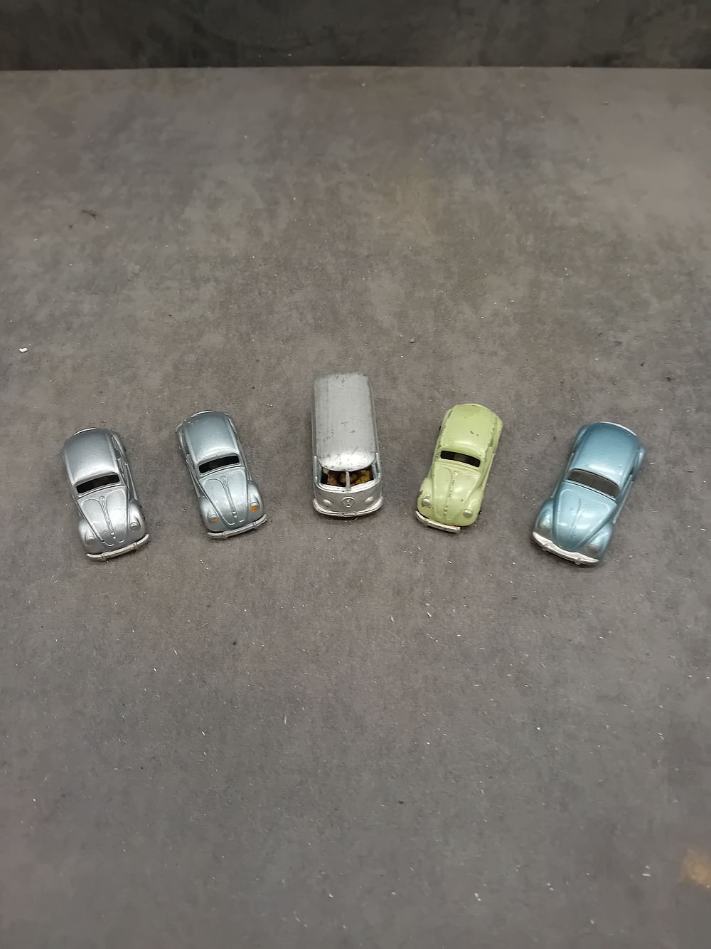 Lot 373: A Group of Matchbox Lesney Volkswagen Die-Cast Vehicles, including a No. 34 Camper Van