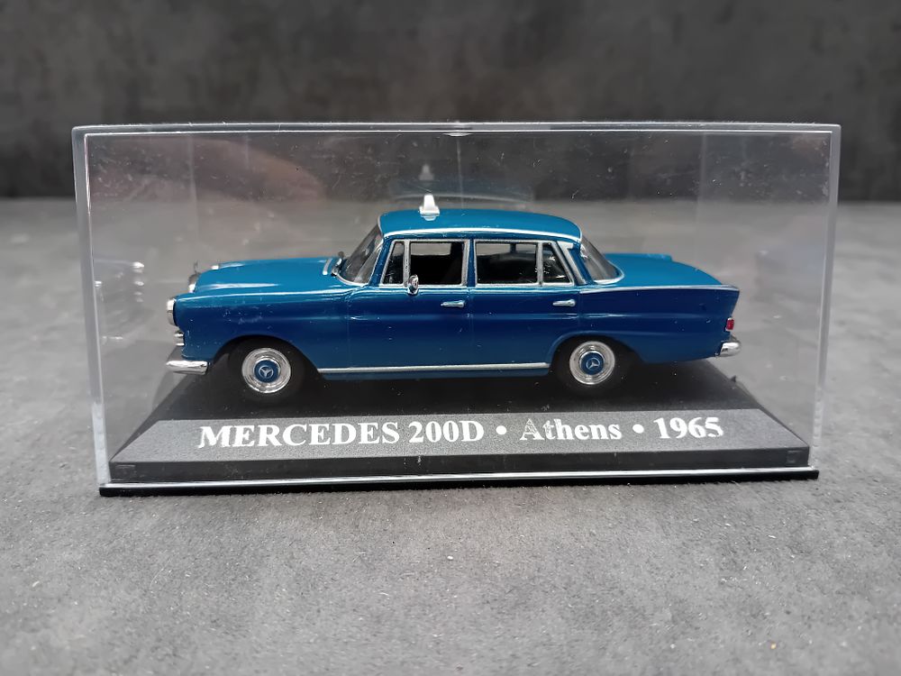 Lot 382: Mercedes-Benz W110 200D Taxi Athens 1965 1:43 Scale Die-Cast Model