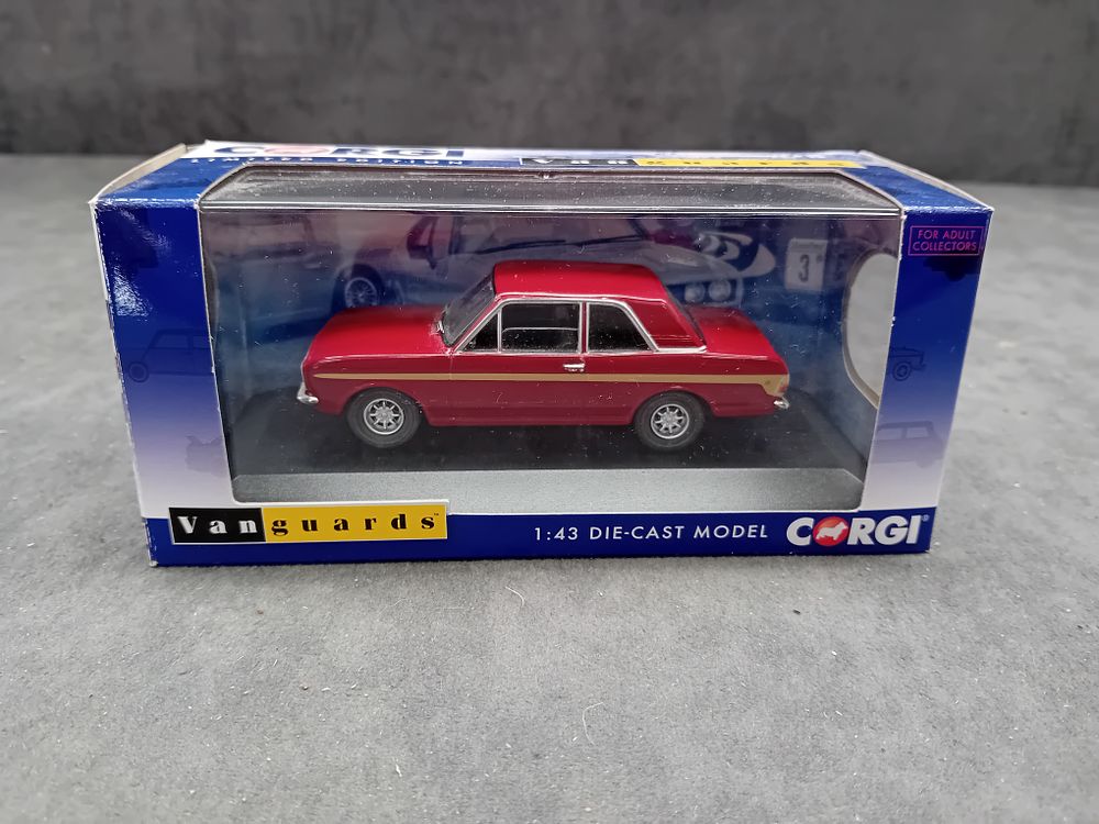 Lot 398: Corgi Vanguards 1:43 Scale Ford Cortina Mk2 Twin Cam (Lotus) Die-Cast Model Car, VA04117
