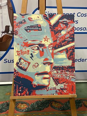 The Protector By Gothsa Print In Colours (Finish Dibond) 60 X 80 cm