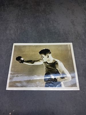 Vintage Press Photograph of Joe Beckett, England's Heavyweight Champion, Early 20th Century. A 