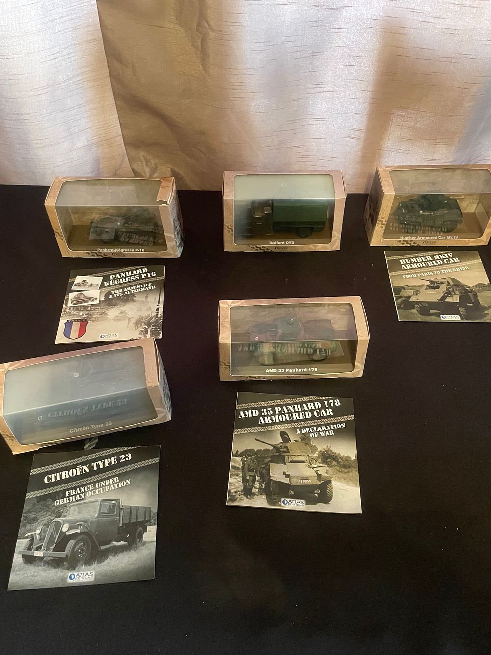 Lot 427: Atlas Editions Military and Utility Vehicle Models, a Collection of Five